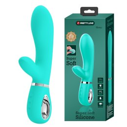 PRETTY LOVE - THOMAS USB: Zielony Wibrator Króliczek z 7 Trybami Przyjemności