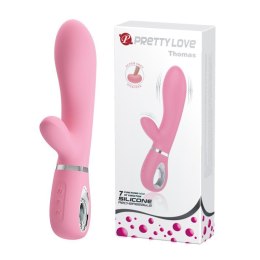 PRETTY LOVE Thomas USB – Różowy wibrator króliczek z 7 funkcjami