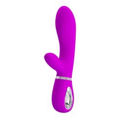 PRETTY LOVE - THOMAS USB Fioletowy Wibrator Króliczek z 7 Funkcjami