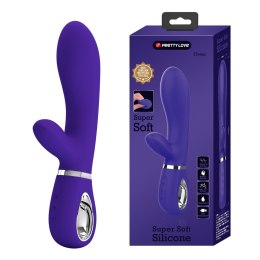 PRETTY LOVE THOMAS – Zmysłowy Wibrator USB Króliczek, Fioletowy, 7 Funkcji