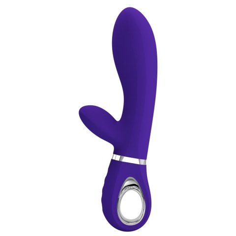 PRETTY LOVE THOMAS – Zmysłowy Wibrator USB Króliczek, Fioletowy, 7 Funkcji