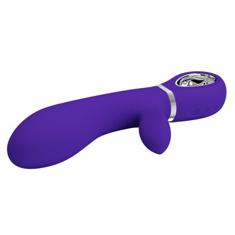PRETTY LOVE THOMAS – Zmysłowy Wibrator USB Króliczek, Fioletowy, 7 Funkcji