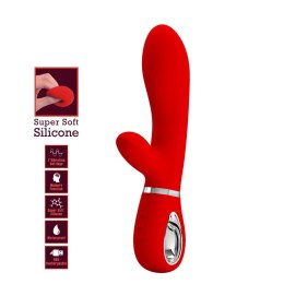 PRETTY LOVE THOMAS USB RED - Króliczek z 7 Funkcjami Wibracji