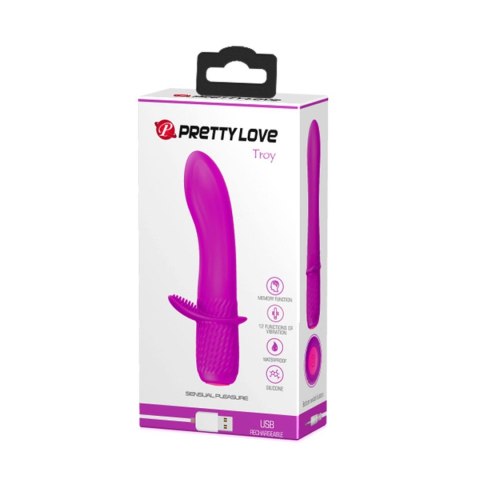 PRETTY LOVE Troy - Luksusowy Wibrator z 12 Funkcjami Wibracji i Pamięcią Ustawień