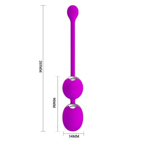 PRETTY LOVE Werner – Wibrujące Kulki Gejszy USB z 12 Trybami Intensywnej Stymulacji