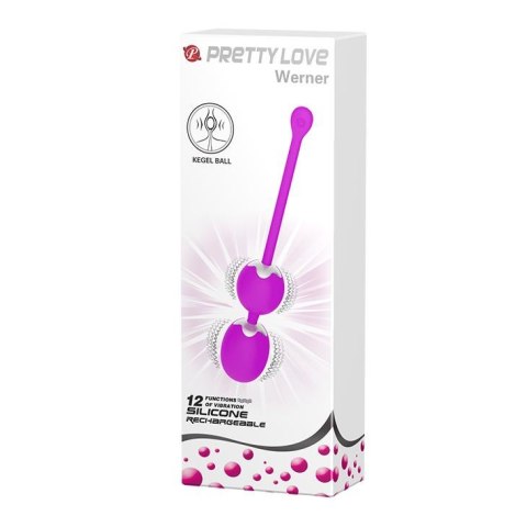 PRETTY LOVE Werner – Wibrujące Kulki Gejszy USB z 12 Trybami Intensywnej Stymulacji