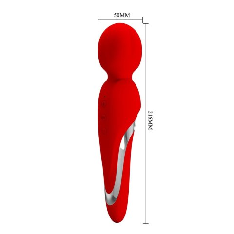 PRETTY LOVE Walter – Luksusowa Różdżka Masująca z 7 Funkcjami Wibracji i 5 Poziomami Intensywności, Silikon/ABS, Ładowanie USB