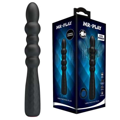 MR PLAY - Wibrujący Korek Analny - Elastyczny, 12 Funkcji