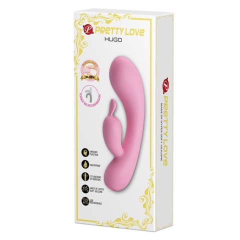 PRETTY LOVE HUGO – Wibrator Króliczek z 12 Funkcjami Wibracji