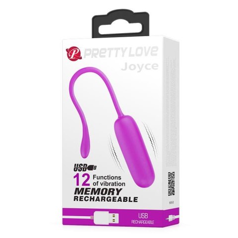 PRETTY LOVE JOYCE – Fioletowe Jajko Wibracyjne z 12 Programami