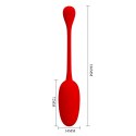 PRETTY LOVE - KNUCKER Red: 12 zmysłowych funkcji wibracji z pamięcią