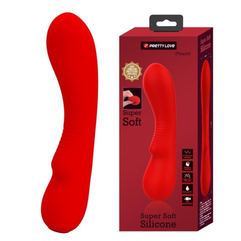 PRETTY LOVE – Wibrator Matt Red: 12 Funkcji Wibracji i Pamięć Ustawień