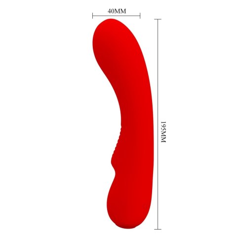 PRETTY LOVE – Wibrator Matt Red: 12 Funkcji Wibracji i Pamięć Ustawień