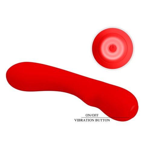 PRETTY LOVE – Wibrator Matt Red: 12 Funkcji Wibracji i Pamięć Ustawień