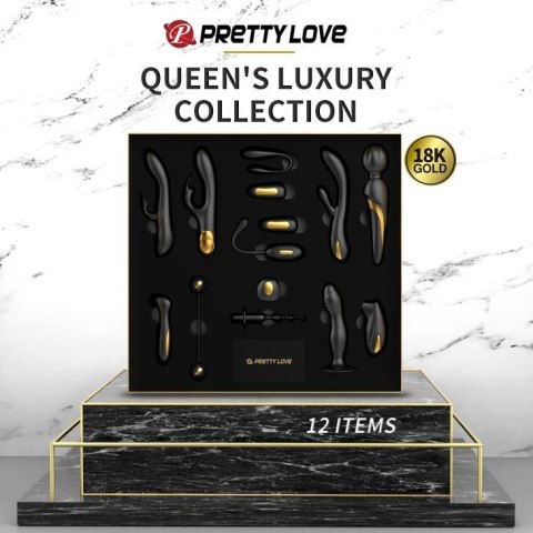 PRETTY LOVE - Luksusowy Złoto-Czarny Zestaw Dla Par