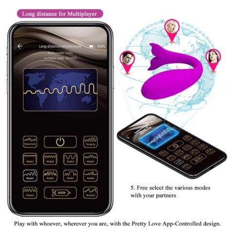 PRETTY LOVE - Jayleen, 12 funkcji wibracji, z aplikacją mobilną i zdalnym sterowaniem