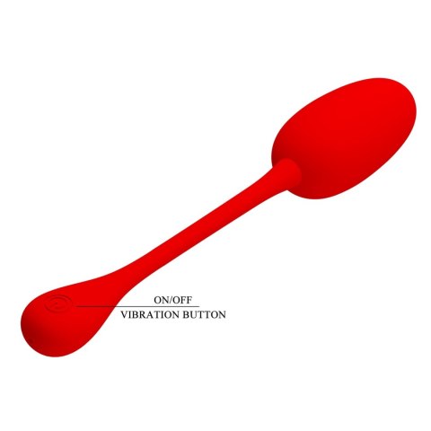 PRETTY LOVE - KNUCKER Red: 12 zmysłowych funkcji wibracji z pamięcią