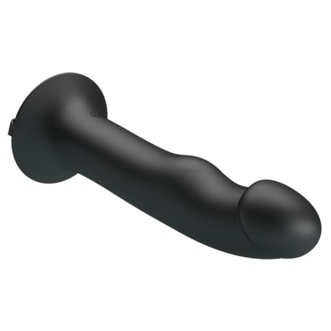 PRETTY LOVE Murray BLACK - Wibrator z 12 funkcjami wibracji i 12 ustawieniami fal pulsacyjnych, z przyssawką