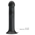 PRETTY LOVE Murray BLACK - Wibrator z 12 funkcjami wibracji i 12 ustawieniami fal pulsacyjnych, z przyssawką
