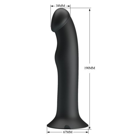 PRETTY LOVE Murray BLACK - Wibrator z 12 funkcjami wibracji i 12 ustawieniami fal pulsacyjnych, z przyssawką