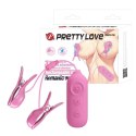 PRETTY LOVE - Klipsy na Sutki z Wibracją i Elektrostymulacją (7 Wzorów Wibracji, 3 Tryby Impulsów)
