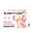 PRETTY LOVE - Klipsy na Sutki z Wibracją i Elektrostymulacją (7 Wzorów Wibracji, 3 Tryby Impulsów)