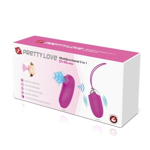PRETTY LOVE - ORTHUS: Wielofunkcyjne Jajeczko Wibrujące 2 w 1