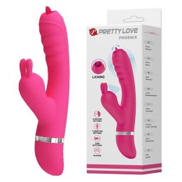 PRETTY LOVE PHOENIX: Wibrator Króliczek – 7 funkcji wibracji i 4 tryby stymulacji