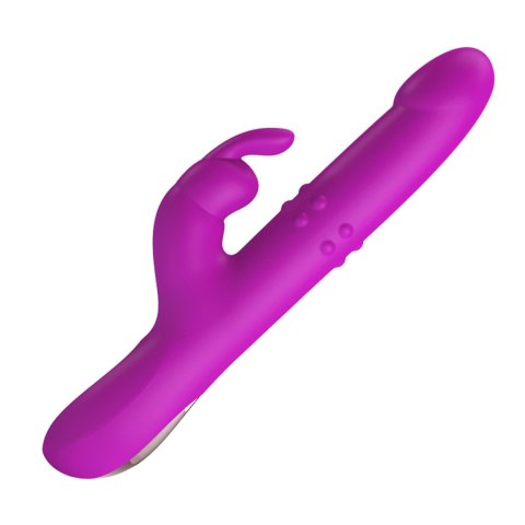 PRETTY LOVE - Reese: Wibrator Króliczek z 12 Funkcjami Wibracji, 4 Trybami Rotacji i 4 Programami Pchnięć