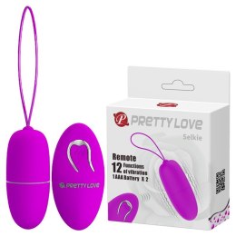 PRETTY LOVE - SELKIE: Dyskretne jajko wibrujące z bezprzewodowym pilotem i 12 funkcjami