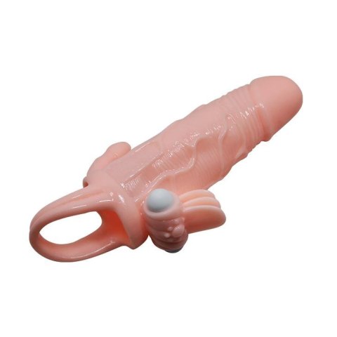 BAILE Brave Man Skin - wibrująca nakładka przedłużająca, 17 cm