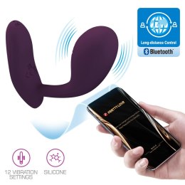 PRETTY LOVE - Baird Purple: Zmysłowy Wibrator z Aplikacją, 12 Trybów Wibracji i Zdalną Kontrolą