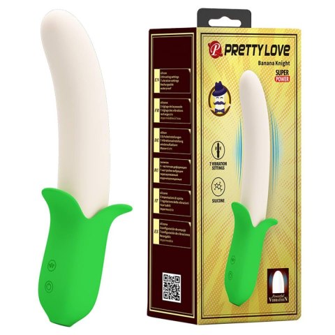 PRETTY LOVE - Banana Knight, Wibrator z 7 Funkcjami Wibracji