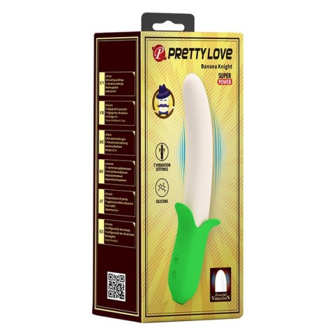 PRETTY LOVE - Banana Knight, Wibrator z 7 Funkcjami Wibracji