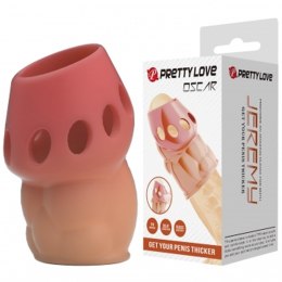 PRETTY LOVE - Oscar: Wodoodporna Nakładka na Penisa z Elastycznego TPR