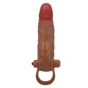 PRETTY LOVE Osmar – Luksusowa Nakładka Przedłużająca z 10 Trybami Wibracji, 20,5 cm, TPR