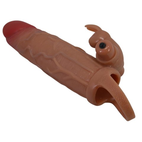 PRETTY LOVE Osmar – Luksusowa Nakładka Przedłużająca z 10 Trybami Wibracji, 20,5 cm, TPR