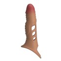 Pretty Love: Realistyczna Wibrująca Nakładka na Penisa – Przedłużka 22 cm