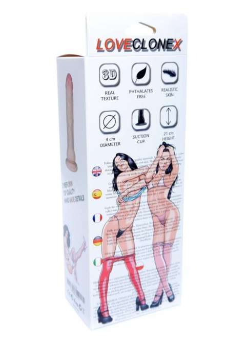 Dildo BACHUS LOVECLONEX 7" - Niesamowicie Realistyczna Cyber Skóra