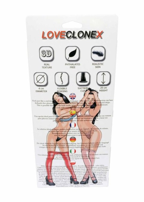 Dildo MORFEUSZ LOVECLONEX 18 cm – Elastyczna Cyber Skóra