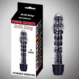 Potężny Wibrator Drill King Black