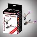 Zmysłowe Czarne Zaciski na Sutki Kinky Clamps z Dzwoneczkami