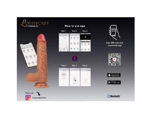 Lovesecret Premium LS04: Realistyczny Wibrator Sterowany Aplikacją