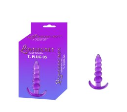 Lovesecret Sensual T-Plug 05 Fioletowy Korek Analny dla Początkujących