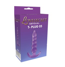 Lovesecret Sensual T-Plug 05 Fioletowy Korek Analny dla Początkujących