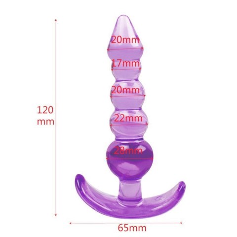 Lovesecret Sensual T-Plug 05 Fioletowy Korek Analny dla Początkujących