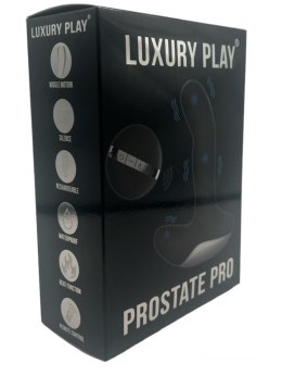 Luksusowy Stymulator Prostaty Play - Silikonowy Masażer USB z 7 Funkcjami, Pulsacją i Grzaniem - Czarny