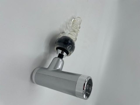 Srebrny Miniaturowy Masażer Wibracyjny