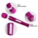 Magiczny Masażer Wibracyjny Typu Wand USB, Czarny, 10 Funkcji