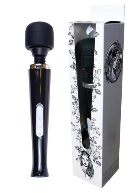 Magiczny Masażer Wibracyjny Typu Wand USB, Czarny, 10 Funkcji